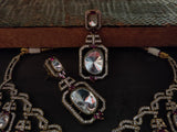 DESIGNER VICTORIAN CHOKER WITH EARRINGS