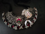 WEAR ME EXCLUSIVE SILVER PLATED DESIGNER CHOKER