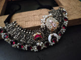 WEAR ME EXCLUSIVE SILVER PLATED DESIGNER CHOKER