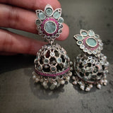 TRIBAL SILVER PLATED EARRINGS