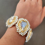 REAL PEARL (BAROQUE) BANGLE (ADJUSTABLE)