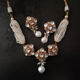 DESIGNER POLKI KUNDAN CHOKER WITH EARRINGS