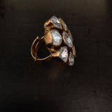 FINEST QUALITY UNCUT POLKI KUNDAN RING