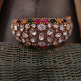 FINEST QUALITY REAL GOLD PLATED POLKI KUNDAN BANGLE
