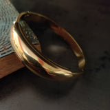 DESIGNER GOLD PLATED OPENABLE BANGLE