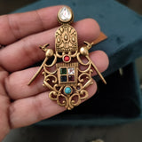 EXCLUSIVE BIRD ANTIQUE GOLD EARRINGS