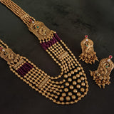 FINEST QUALITY TEMPLE NECKLACE WITH EARRINGS