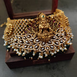 FINEST QUALITY TEMPLE CHOKER WITH EARRINGS