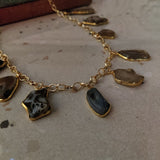 SEMI PRECIOUS STONE NECKPIECE
