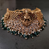 FINEST QUALITY TEMPLE CHOKER WITH EARRINGS