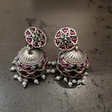 TRIBAL SILVER PLATED EXCLUSIVE EARRINGS