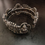 TRIBAL SILBVER PLATED TEMPLE BANGLE