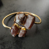 WEAR ME EXCLUSIVE REAL DRUZY STONE ADJUSTABLE BANGLE