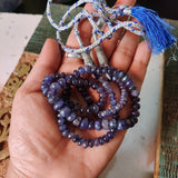 REAL PRECIOUS IOLITE STONE STRING