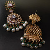 FINEST QUALITY POLKI KUNDAN CHOKER WITH EARRINGS AND MAANGTIKKA