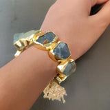 REAL SEMI PRECIOUS STONE BANGLE