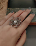 SILVER STATEMENT RING