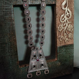 TRIBAL SILEVR PLATED NECKLACE