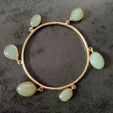 REAL SEMI PRECIOUS STONE BANGLE