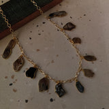 SEMI PRECIOUS STONE NECKPIECE
