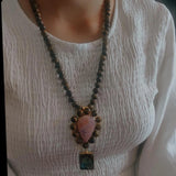 EXCLUSIVE TIGER EYE STONE NECKLACE