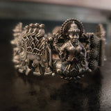 TRIBAL SILBVER PLATED TEMPLE BANGLE