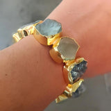 REAL SEMI PRECIOUS STONE BANGLE