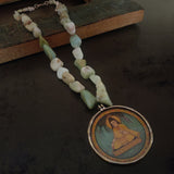 WEAR ME EXCLUSIVE BUDHA PENDANT SINGLE LAYER SEMI PRECIOUS STONE STRING