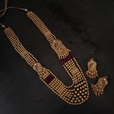 FINEST QUALITY TEMPLE NECKLACE WITH EARRINGS