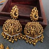 FINEST QUALITY TEMPLE NECKLACE WITH EARRINGS