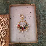 DESIGNER NAVRATNA STATEMENT EARRINGS