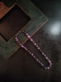 PURPLE CUBE AGATE STRING