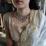 DESIGNER VICTORIAN CHOKER WITH EARRINGS