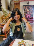WEAR ME EXCLUSIVE GODDESS LAXMI NECKLACE IN ONYX STRING