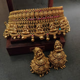 FINEST QUALITY TEMPLE CHOKER WITH EARRINGS