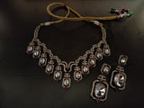 DESIGNER VICTORIAN CHOKER WITH EARRINGS