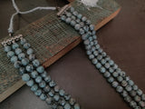 AFRICAN TURQUOISE THREE LAYERS STRING