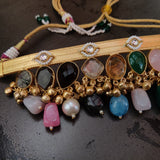 WEAR ME EXCLUSIVE REAL SEMI PRECIOUS STONE CHOKER