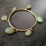 REAL SEMI PRECIOUS STONE BANGLE