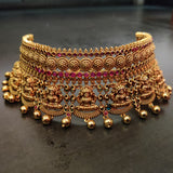 FINEST QUALITY TEMPLE CHOKER WITH EARRINGS