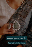 REAL LABRADORITE AND MOTHER OF PEARL EXCLUSIVE NECKPIECE