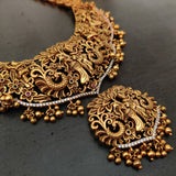 FINEST QUALITY TEMPLE NECKLACE WITH EARRINGS