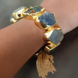 REAL SEMI PRECIOUS STONE BANGLE