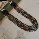 REAL TOURMALINE FIVE LAYER STRING