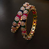 DESIGNER FINEST QUALITY  GOLD PLATED BANGLE(PAIR)