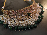 VICTORIAN STATEMENT CHOKER WITH EARRINGS