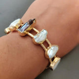 REAL BAROQUE PEARL ADJUSTABLE BANGLE