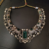VICTORIAN STATEMENT CHOKER WITH EARRINGS