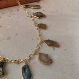 SEMI PRECIOUS STONE NECKPIECE
