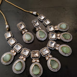 DESIGNER KUNDAN CHOKER WITH EARRINGS